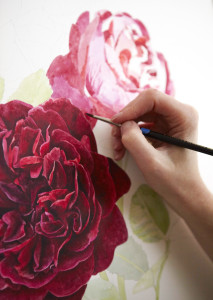 Botanical painting is detailed and takes a long time to do